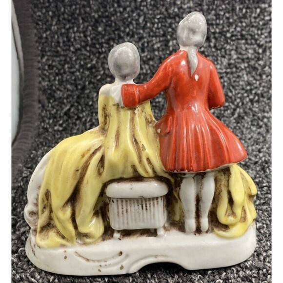 Marayama Hand Painted Porcelain Colonial Couple lot of 2 Made in Occupied Japan - Picture 3 of 15